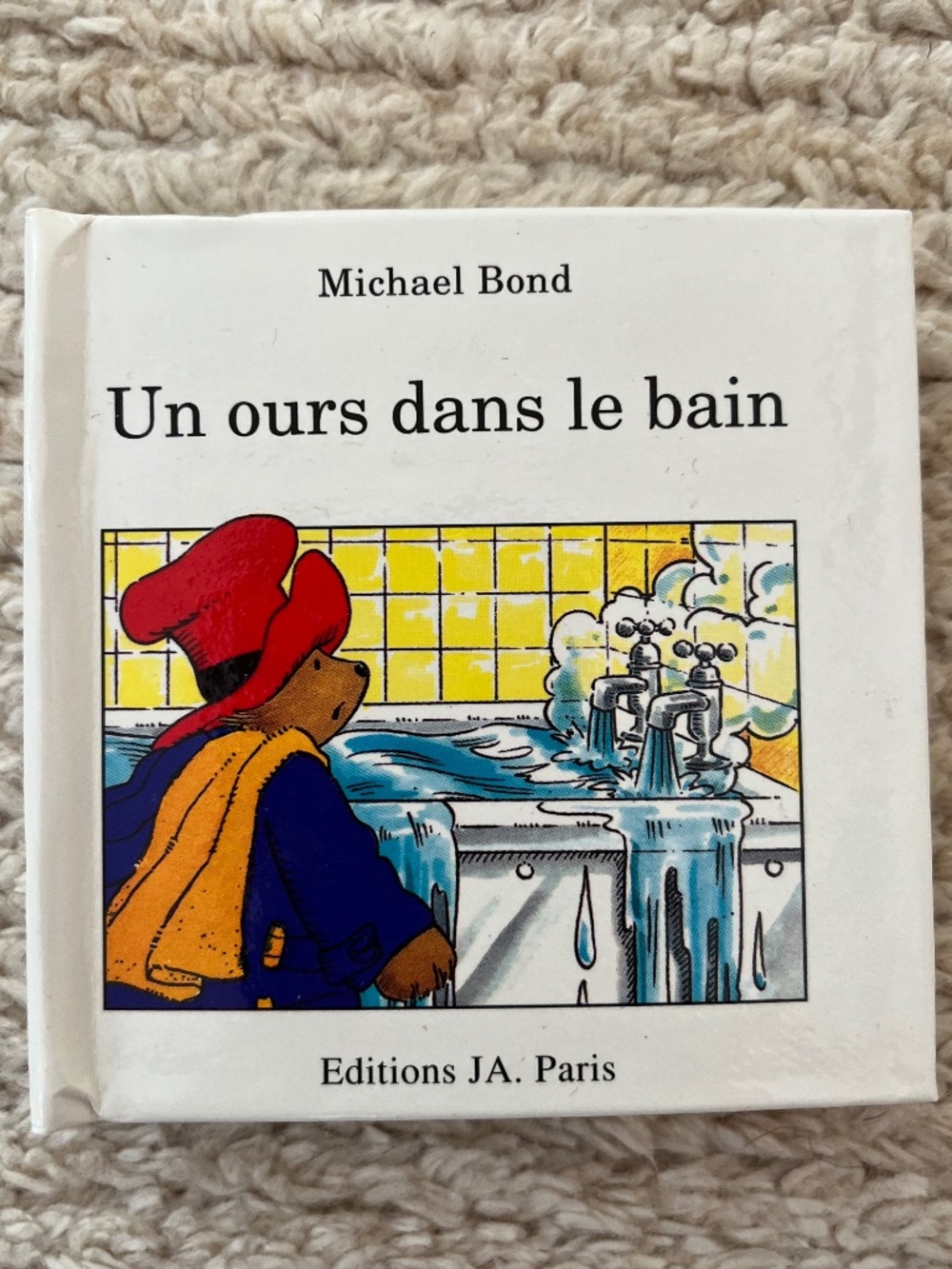 Paddington "Un Ours Dans le Bain" Michael Bond Mini Pop-up Book Bear French
